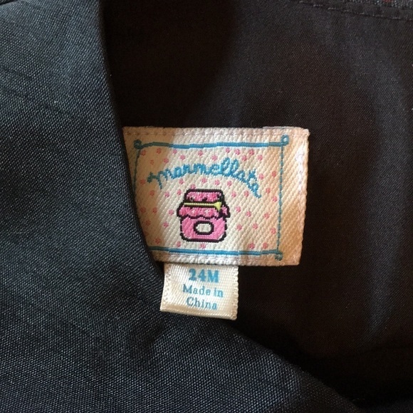 MARMELLATA Black & Red Plaid Snowflakes Dress. P/A1083/2 - Picture 5 of 8